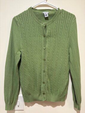 Izod Cable Knit Cardigan, 100% Cotton